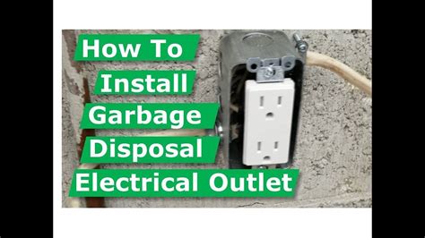 garbage disposal electrical box